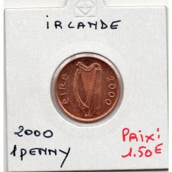 Irlande 1 penny 2000 Spl, KM 20a pièce de monnaie