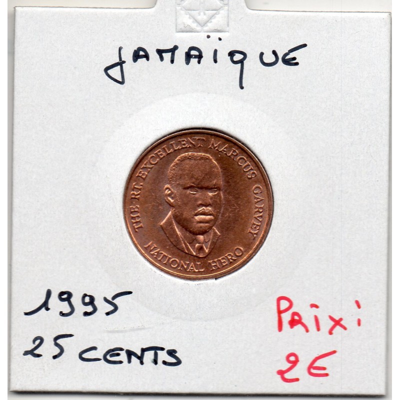 Jamaique 25 cents 1995 Spl,  KM 167 pièce de monnaie