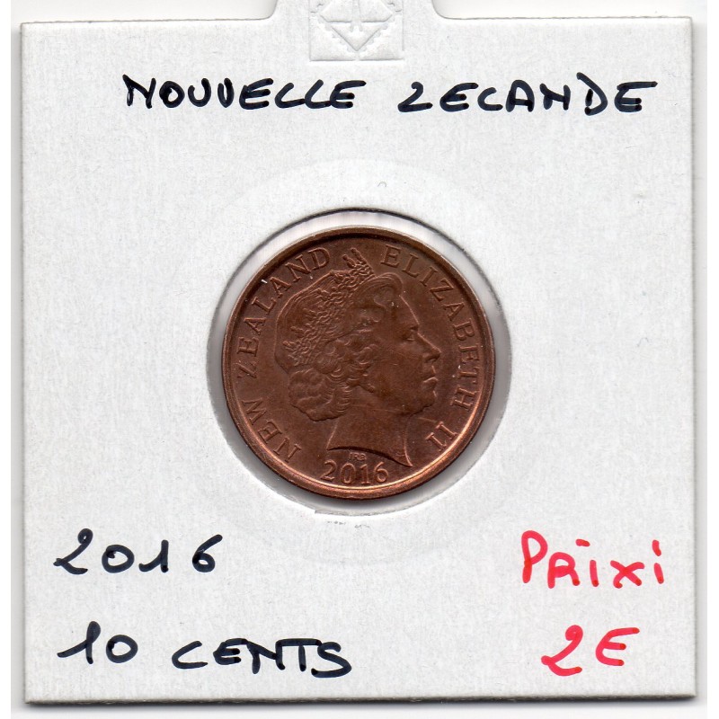 Nouvelle Zélande 10 cents 2016 Spl, KM 117a pièce de monnaie