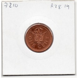 Barbade 1 cent 2005 Spl, KM 10a pièce de monnaie