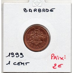 Barbade 1 cent 1999 Spl, KM 10a pièce de monnaie