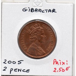 Gibraltar 2 pence 2005 Sup+, KM 21 pièce de monnaie
