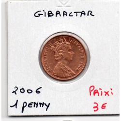 Gibraltar 1 penny 2006 Spl, KM 1079 pièce de monnaie