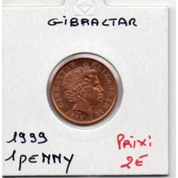Gibraltar 1 penny 1999 Spl, KM 773 pièce de monnaie