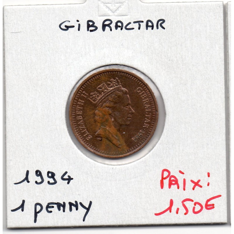 Gibraltar 1 penny 1994 Sup, KM 20 pièce de monnaie