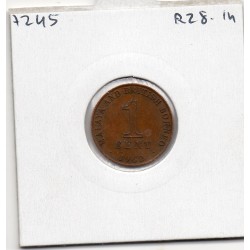 Malaya 1 cent 1962 TTB, KM 6 pièce de monnaie