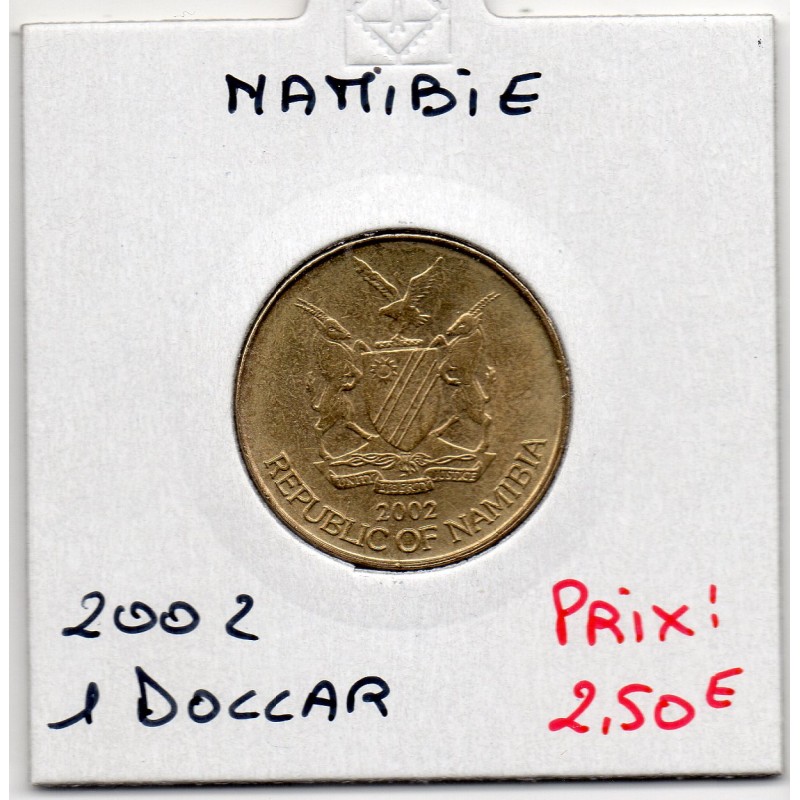 Namibie 1 dollar 2002 Spl, KM 4 pièce de monnaie
