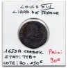 Liard de France 1655 A Corbeil TTB+ Louis XIV pièce de monnaie royale