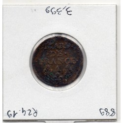 Liard de France 1655 A Corbeil TTB+ Louis XIV pièce de monnaie royale