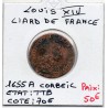 Liard de France 1655 A Corbeil TTB Louis XIV pièce de monnaie royale