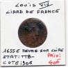 Liard de France 1655 E Meung sur Loire TTB- Louis XIV pièce de monnaie royale