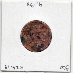 Liard de France 1655 G Montreuil TTB Louis XIV pièce de monnaie royale