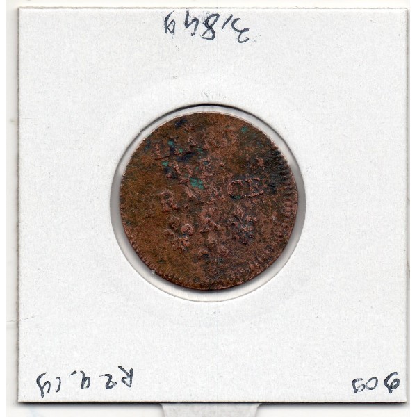 Liard de France 1655 K Bordeaux TTB Louis XIV pièce de monnaie royale