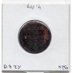 Liard de France 1655 D Vimy TTB double frappe Louis XIV pièce de monnaie royale