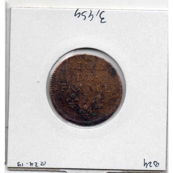 Liard de France 1656 I Limoge TTB- Louis XIV pièce de monnaie royale