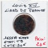 Liard de France 1655 R Nimes TB Louis XIV pièce de monnaie royale