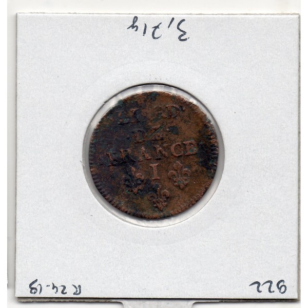 Liard de France 1656 I Limoge TTB Louis XIV pièce de monnaie royale