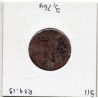 Liard de France 1655 R Nimes TB Louis XIV pièce de monnaie royale
