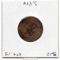 Liard de France 1655 K Bordeaux TTB Louis XIV pièce de monnaie royale