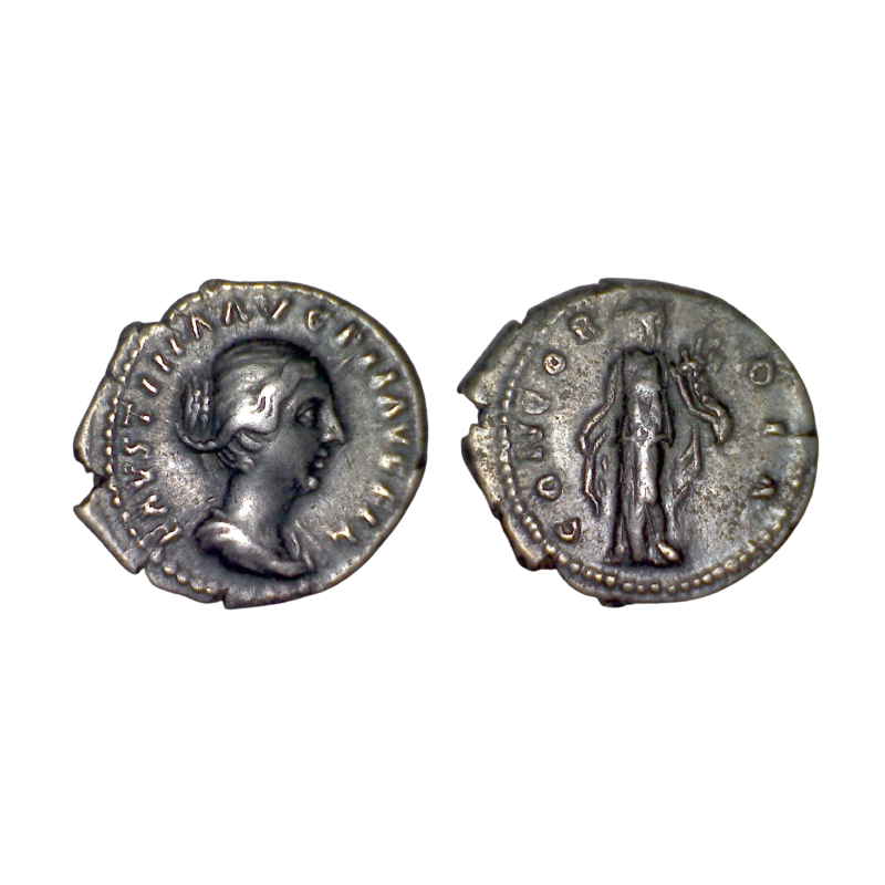 Denier de Faustine II sous Antonin (152-154) RIC 500b Sear 4703 atelier Rome