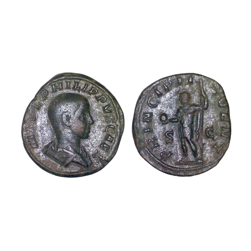 Sesterce de Philippe II (246-247), RIC 258a sear 9251 atelier Rome