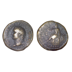 Dupondius de Titus Caesar (80) RIC 120 sear 2544 atelier Rome