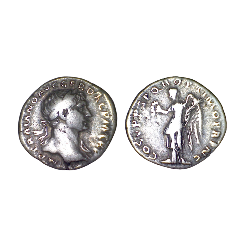 Denier de Trajan (107) RIC 128 sear 3129 atelier Rome