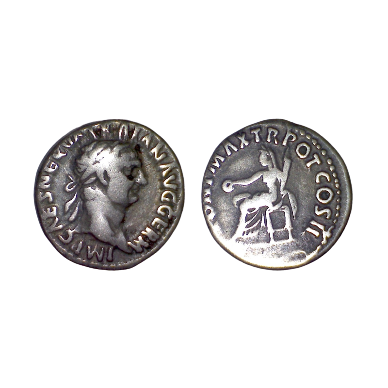 Denier de Trajan (99) RIC 12 sear 3153 atelier Rome