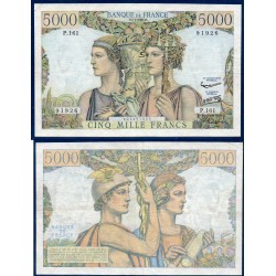 5000 Francs Terre et Mer TTB+ 2.5.1957 Billet de la banque de France