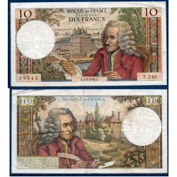 10 Francs Voltaire TTB- 3.3.1966 Billet de la banque de France