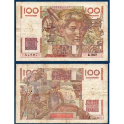 100 Francs Jeune Paysan TB- 24.8.1950 Billet de la banque de France