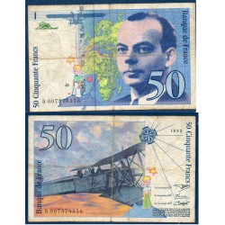50 Francs St-Exupery TB- 1993 Billet de la banque de France