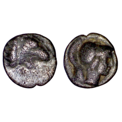 Pamphylie , Side obole Argent (-380 à -360) Lion Athéna