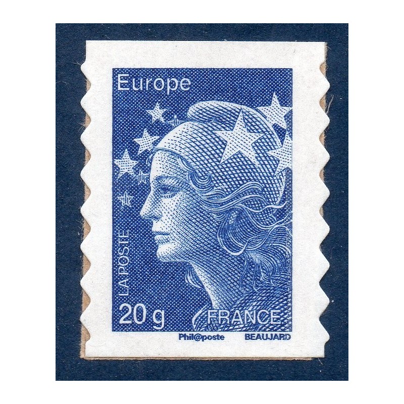 Autoadhésif Yvert No 592a Timbre Carnet Marianne de Beaujard (de l'europe)