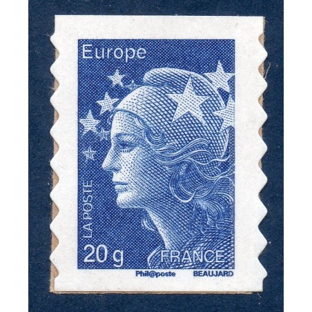 Autoadhésif Yvert No 592a Timbre Carnet Marianne de Beaujard (de l'europe)