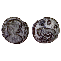 Ae3 ROMA, allégorie de rome (333-334), RIC 561 sear 16489 atelier Treves