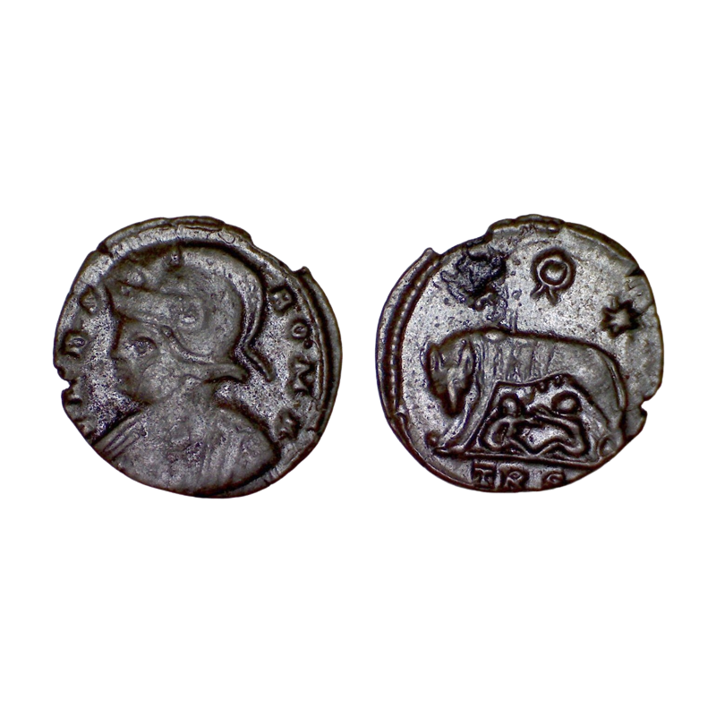 Ae3 ROMA, allégorie de rome (333-334), RIC 561 sear 16489 atelier Treves