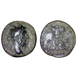 Dupondius de Marc Aurèle (176-177), ric 1181 sear - atelier Rome