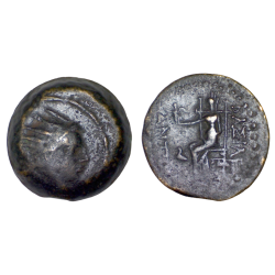Syrie, SÉLEUCIDE Antiochos IV ae16 Chalque Cuivre (- 175 à -164) Sarmatie