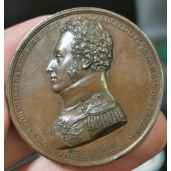 Medaille louis XVIII et Louis Antoine, 1819 Amélioration des prisons Barre sans poinçon