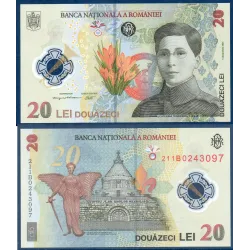 Roumanie P.119Aa, neuf Billet de 20 lei 2021 Ecatarina Teodoroiu