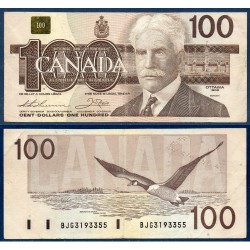 Canada Pick N°99a, TTB Billet de banque de 100 dollar 1988