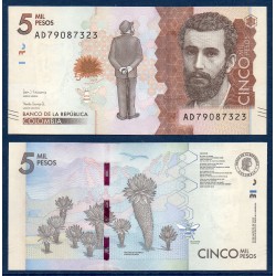 Colombie Pick N°459c, Billet de banque de 5000 Pesos 2017