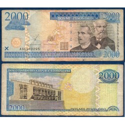 Republique Dominicaine Pick N°174b, B Billet de banque de 2000 Pesos 2003