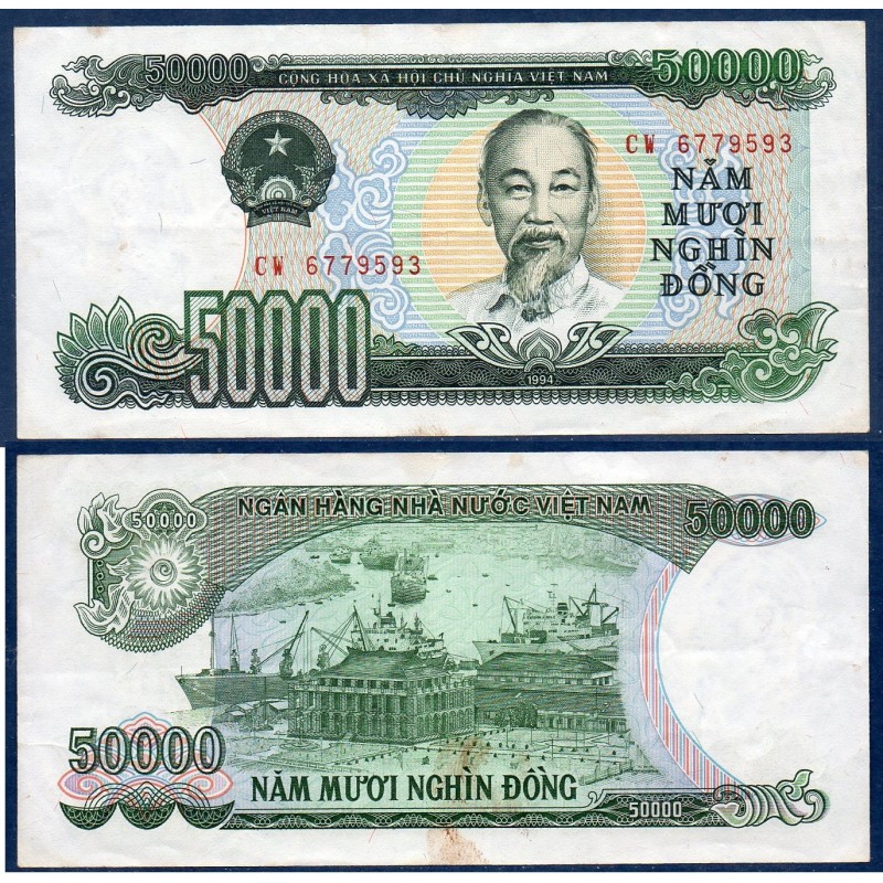 Viet-Nam Nord Pick N°116a, TTB Billet de banque de 50000 dong 1994