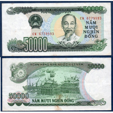 Viet-Nam Nord Pick N°116a, TTB Billet de banque de 50000 dong 1994