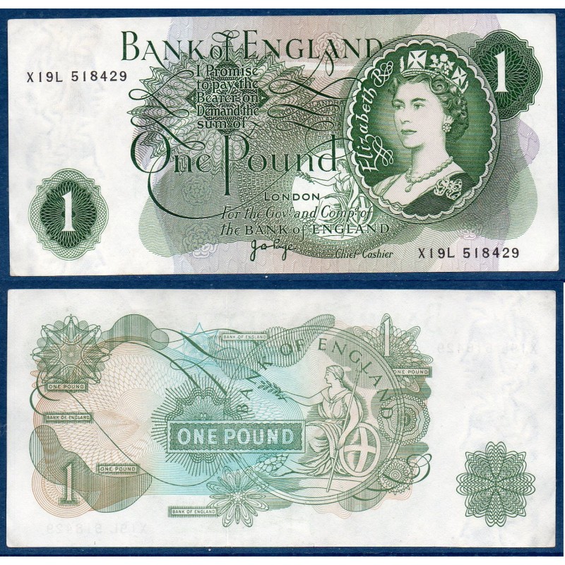 Grande Bretagne Pick N°374g SUP, Billet de banque de 1 livre 1970-1977