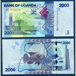 Ouganda Pick N°50f, Billet de banque de 2000 Shillings 2021