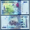 Ouganda Pick N°50f, Billet de banque de 2000 Shillings 2021
