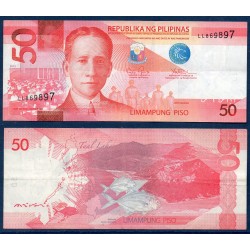 Philippines Pick N°207a, TTB Billet de banque de 50 Piso 2010-2016